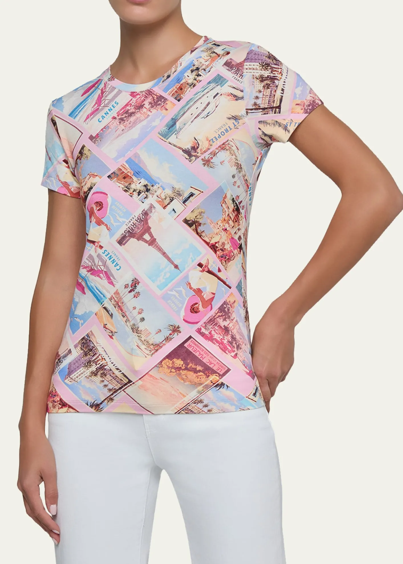 L'AgenceRessi Short-Sleeve Postcard Tee