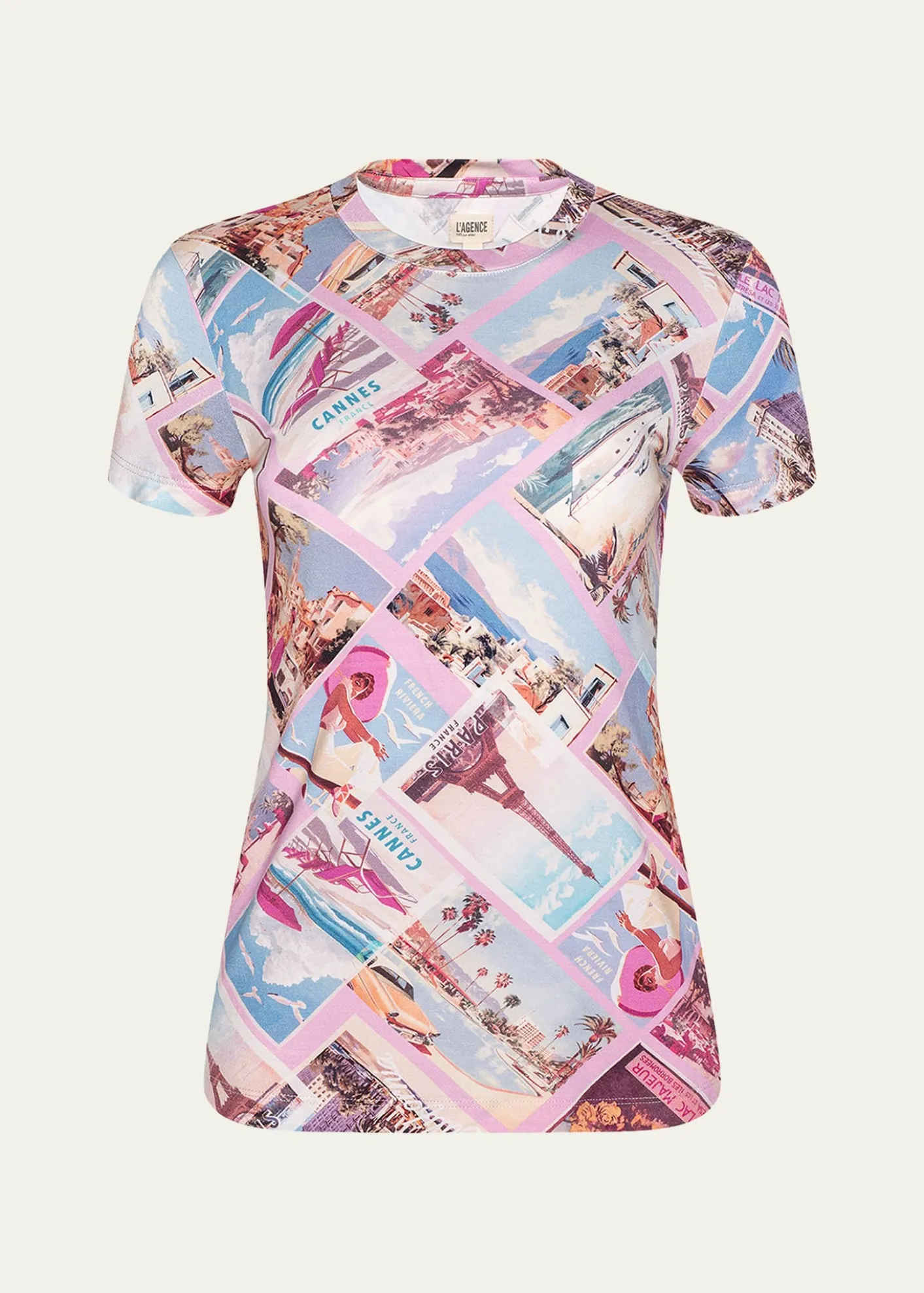 L'AgenceRessi Short-Sleeve Postcard Tee