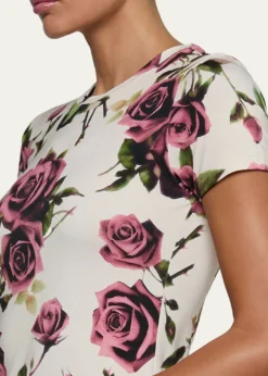 L'AgenceRessi Short-Sleeve Rose Tee