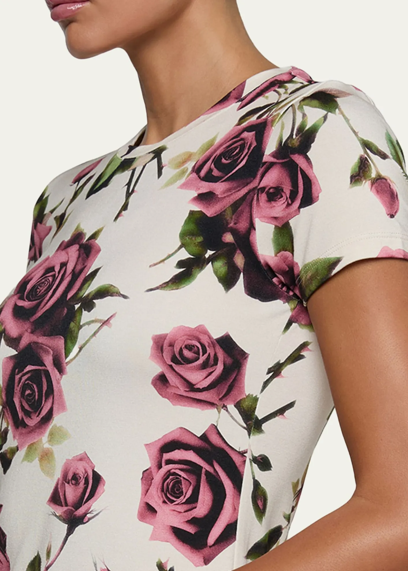 L'AgenceRessi Short-Sleeve Rose Tee