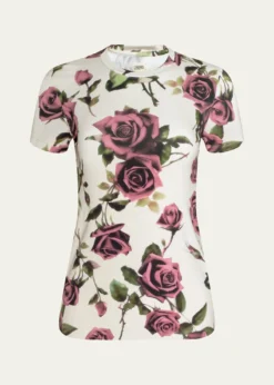 L'AgenceRessi Short-Sleeve Rose Tee