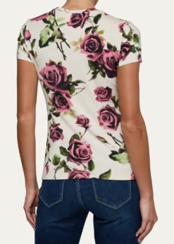 L'AgenceRessi Short-Sleeve Rose Tee