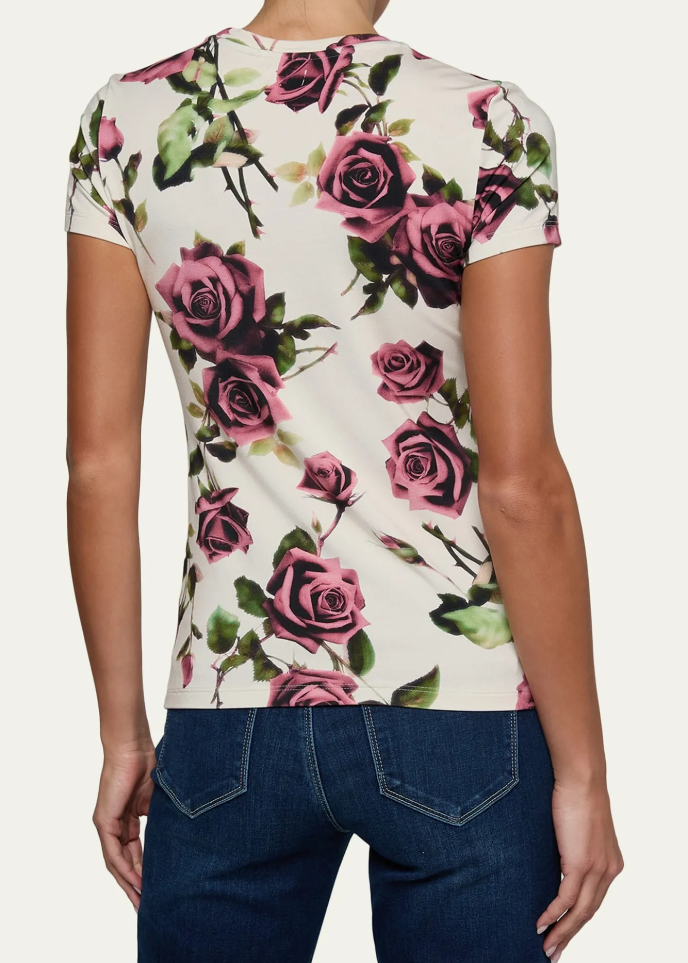 L'AgenceRessi Short-Sleeve Rose Tee