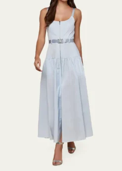 L'AgenceRima Belted Midi Dress