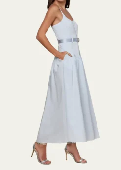 L'AgenceRima Belted Midi Dress
