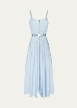 L'AgenceRima Belted Midi Dress