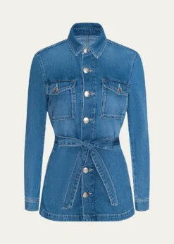 L'AgenceSamaya Denim Safari Jacket