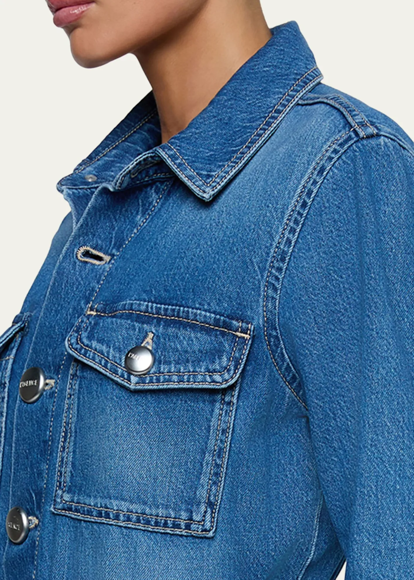 L'AgenceSamaya Denim Safari Jacket