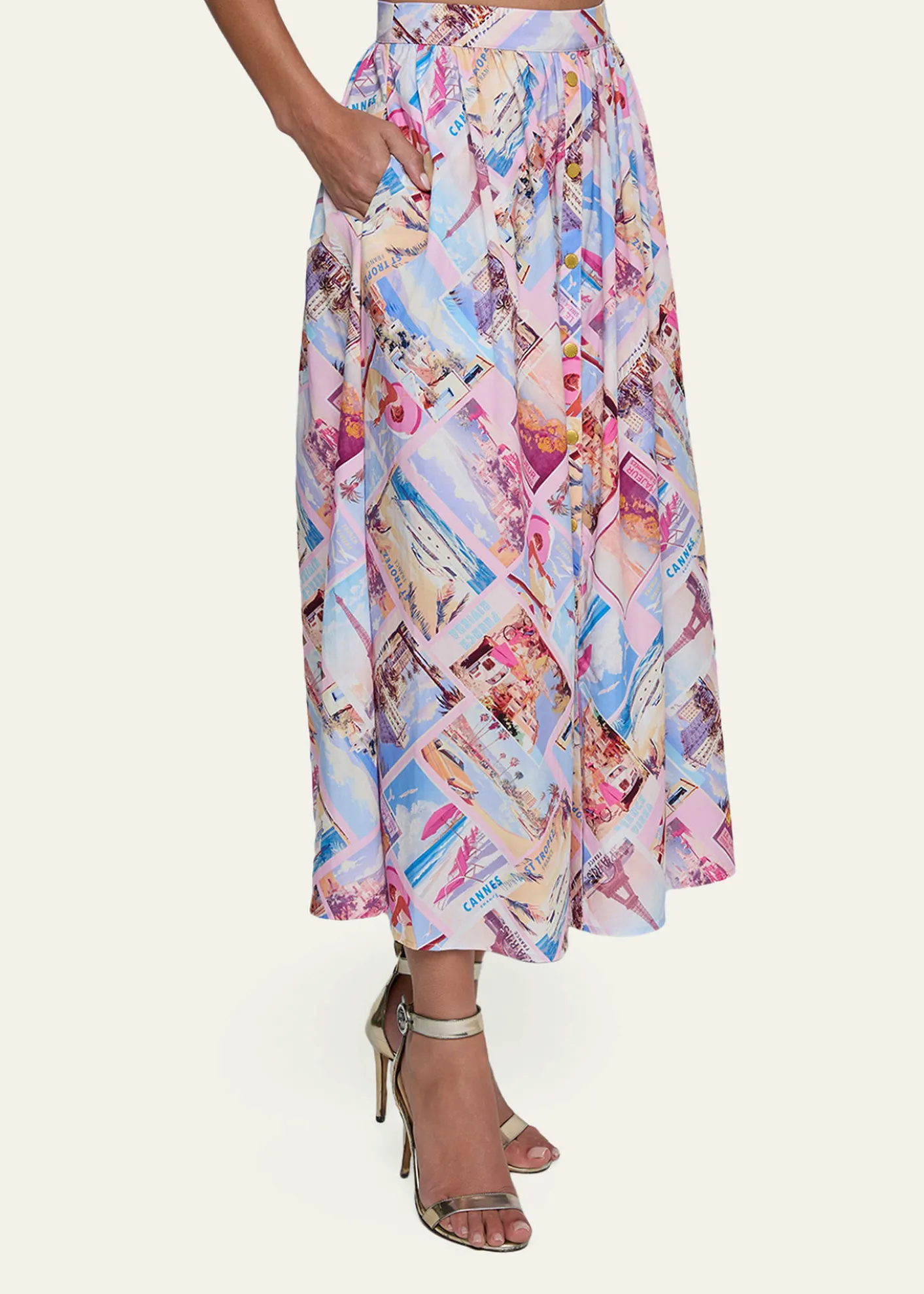 L'AgenceSeina Pocket Midi Skirt