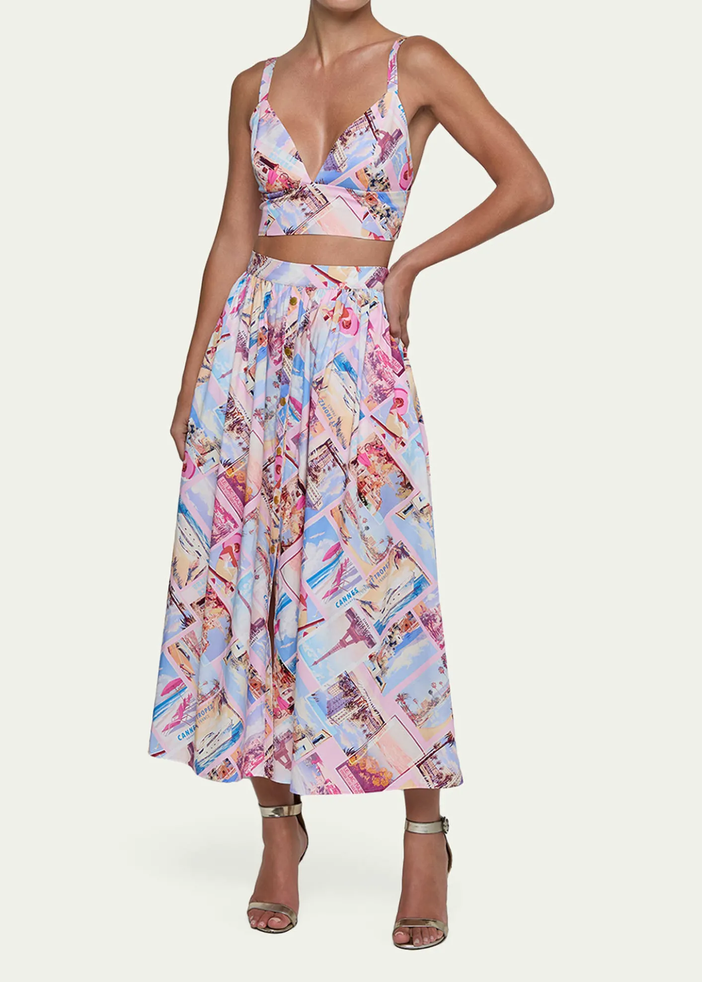 L'AgenceSeina Pocket Midi Skirt