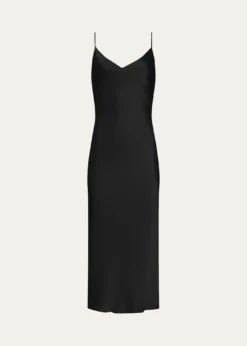 L'AgenceSeridie Mid-Length Silk Slip Dress