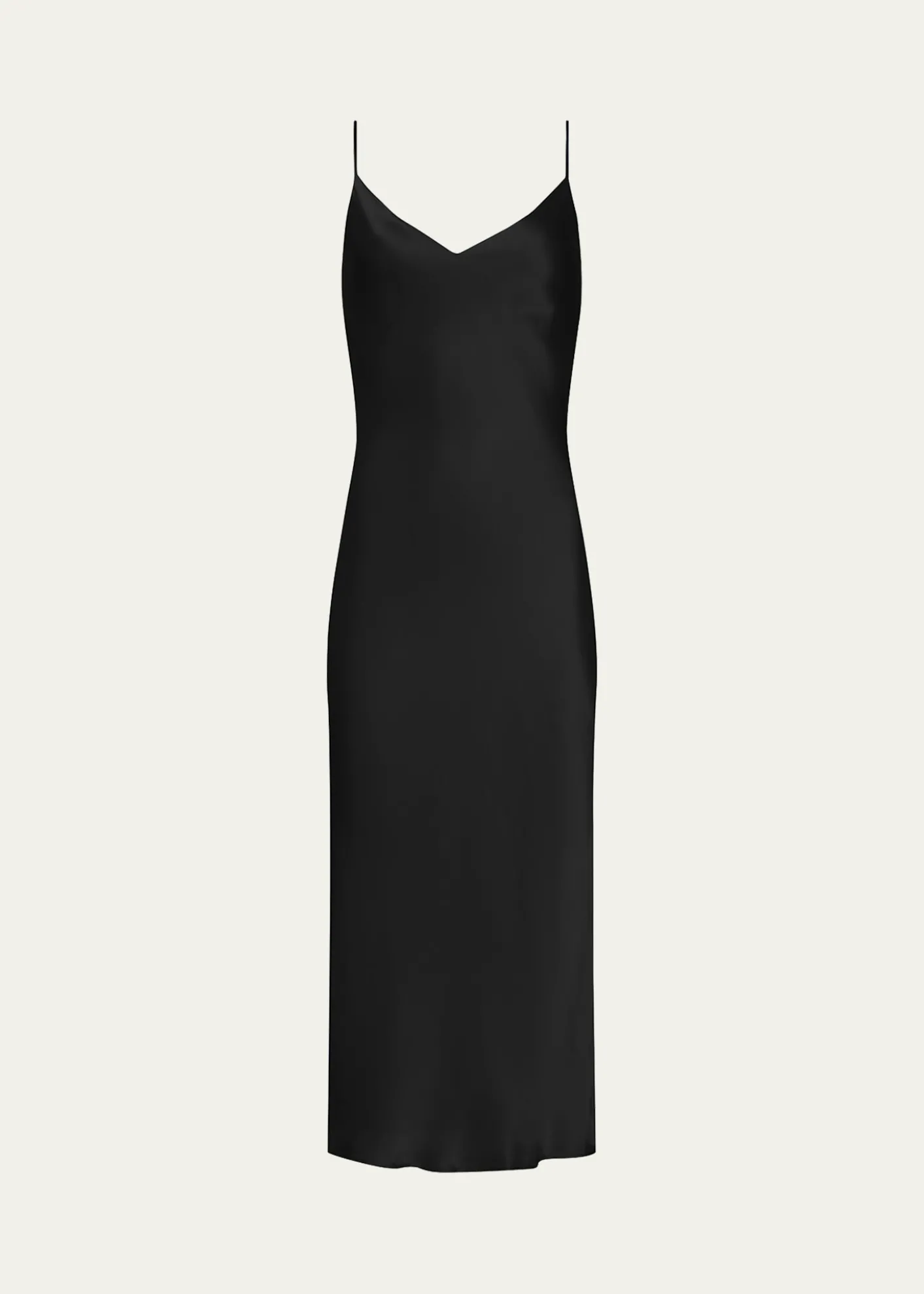 L'AgenceSeridie Mid-Length Silk Slip Dress