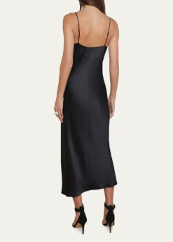 L'AgenceSeridie Mid-Length Silk Slip Dress