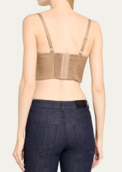 L'AgenceSonya Satin Bralette Bustier Top