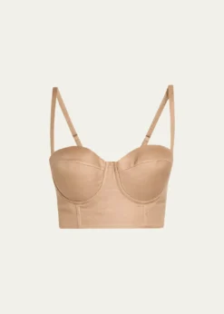 L'AgenceSonya Satin Bralette Bustier Top