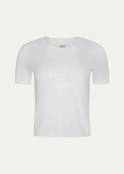 L'AgenceStormy Short-Sleeve Crop Tee