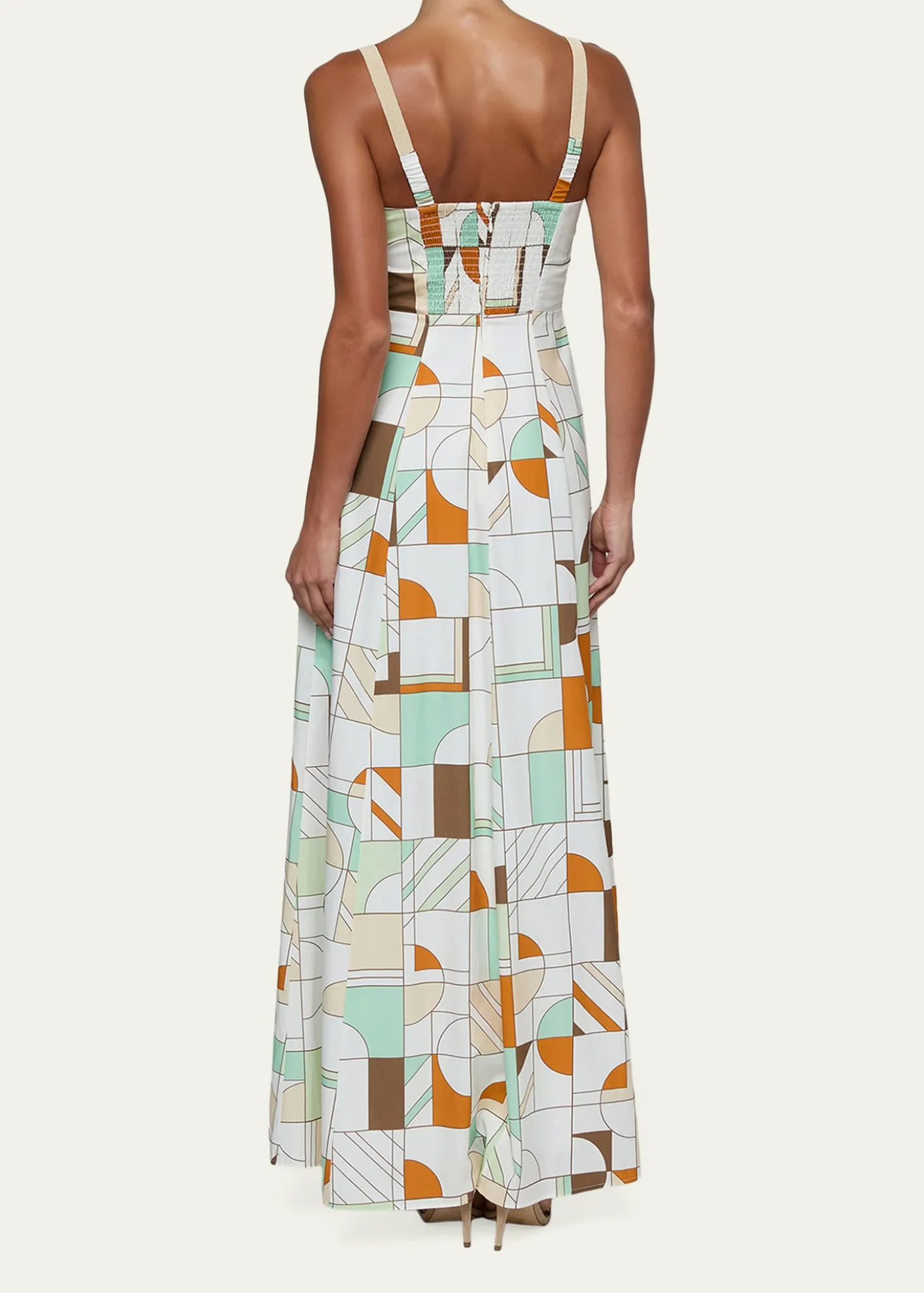 L'AgenceSutton Geometric Maxi Dress
