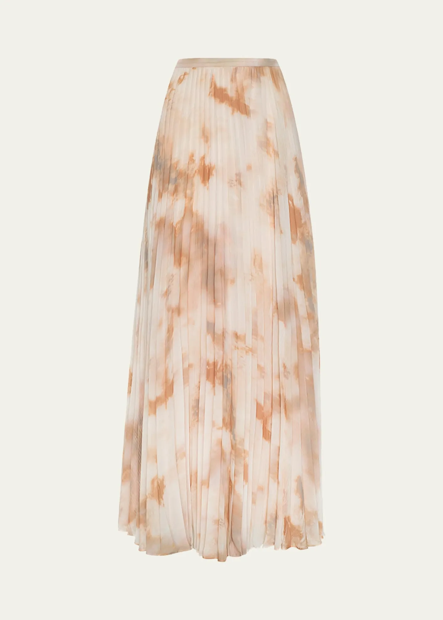L'AgenceTorin Pleated Chiffon Maxi Skirt