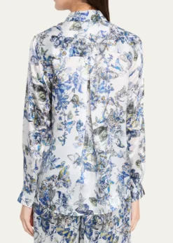L'AgenceTyler Silk Button-Front Blouse