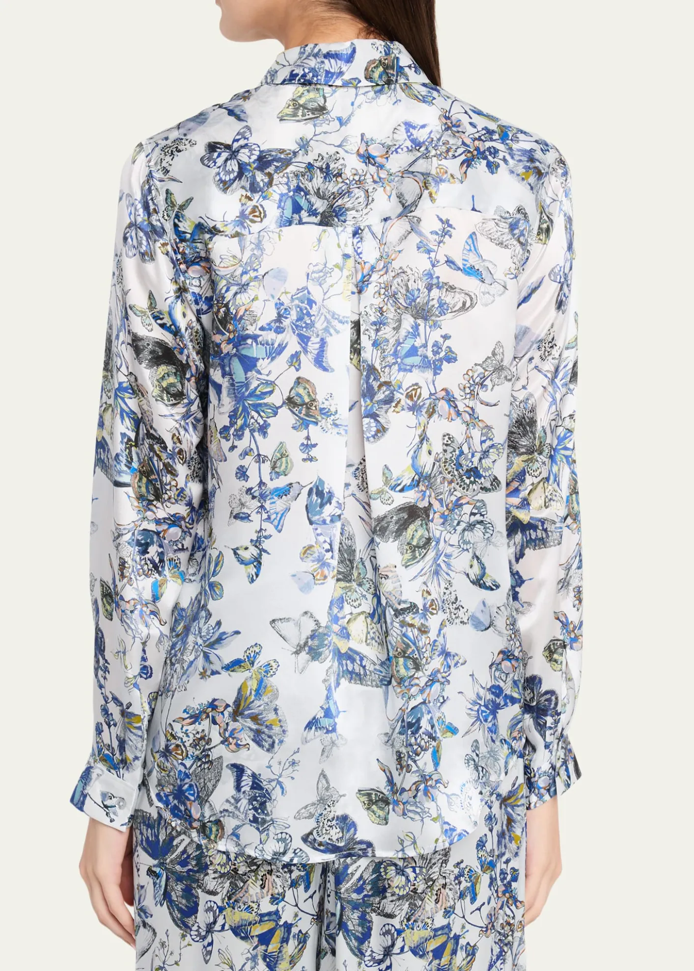 L'AgenceTyler Silk Button-Front Blouse