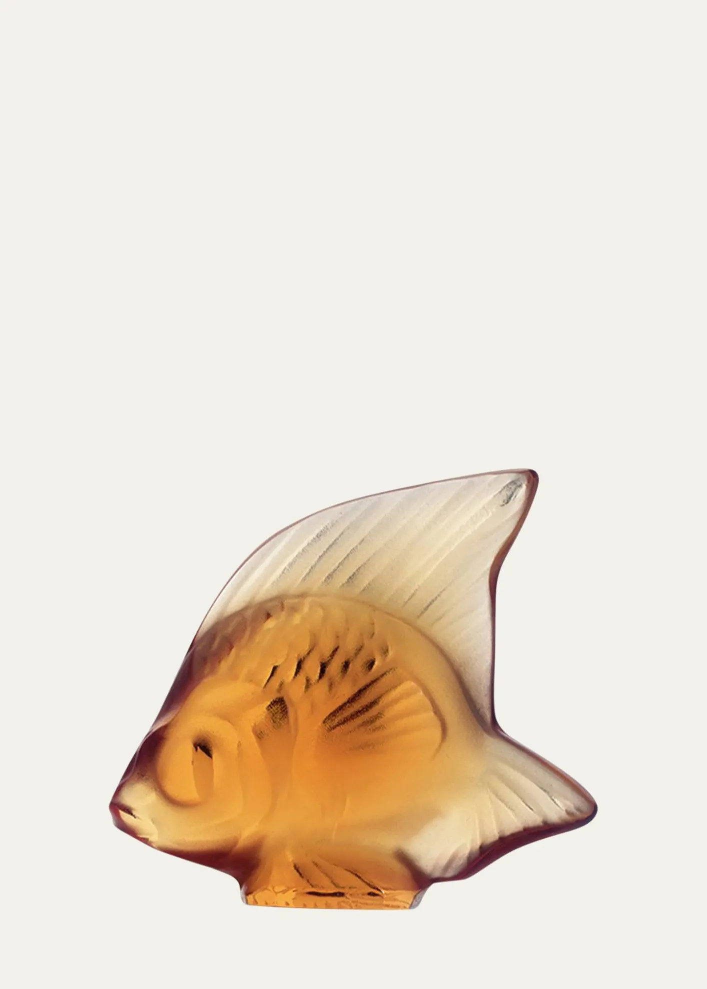 LaliqueAmber Angelfish Figurine