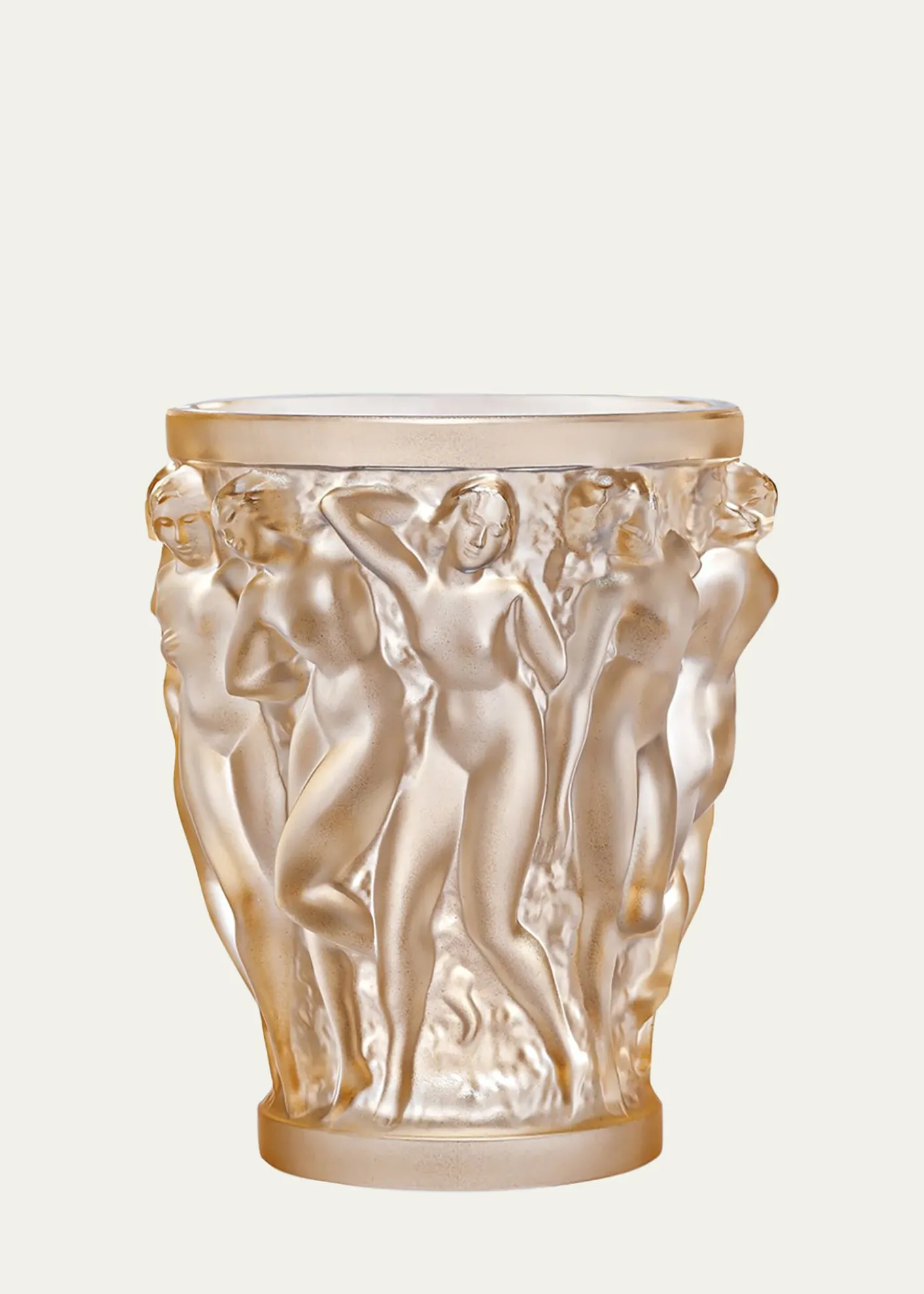 LaliqueBacchantes Small Gold-Luster Vase