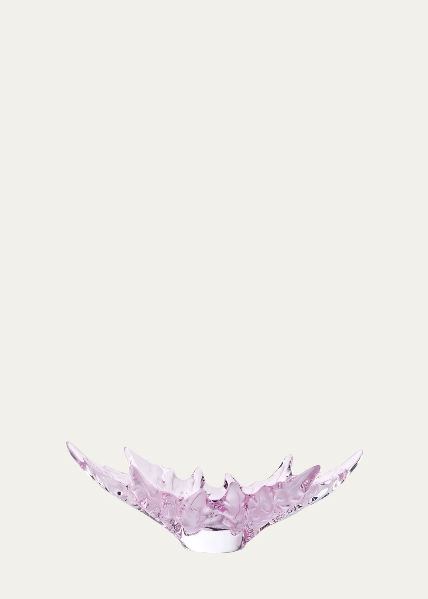 LaliqueChamps-Elysees Crystal Bowl, Pink Luster