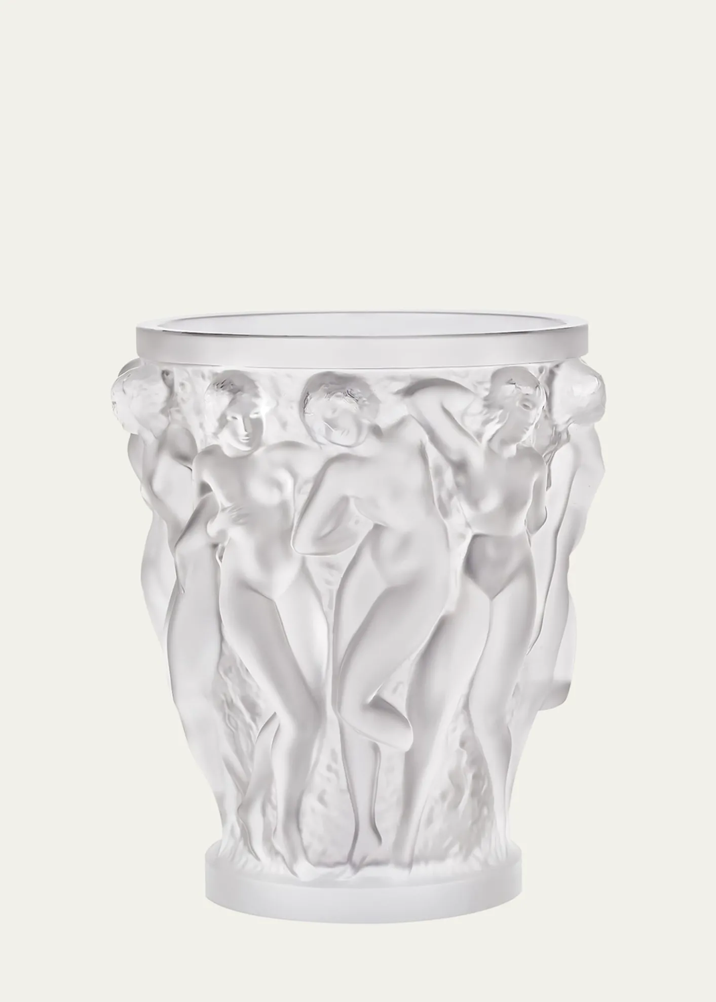 LaliqueClear Crystal Bacchantes Vase