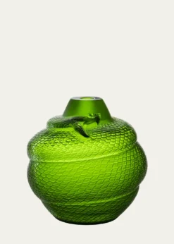 LaliqueSerpent Vase, 10"