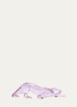 LaliqueZeila Pink Luster Panther Figure