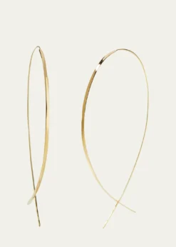 LanaFlat 14K Upside Down Hoop Earrings
