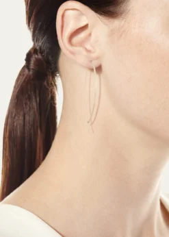 LanaFlat 14K Upside Down Hoop Earrings