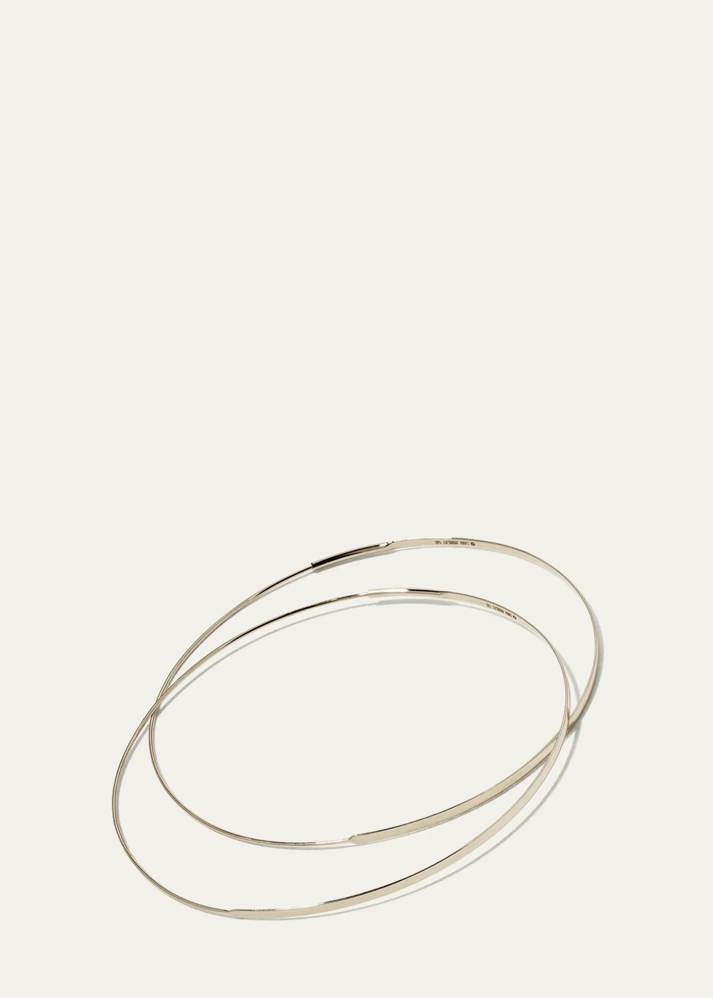 LanaFlat Magic 14K Gold Hoop Earrings