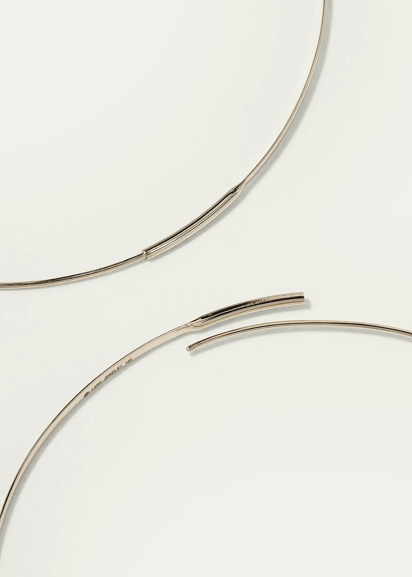 LanaFlat Magic 14K Gold Hoop Earrings