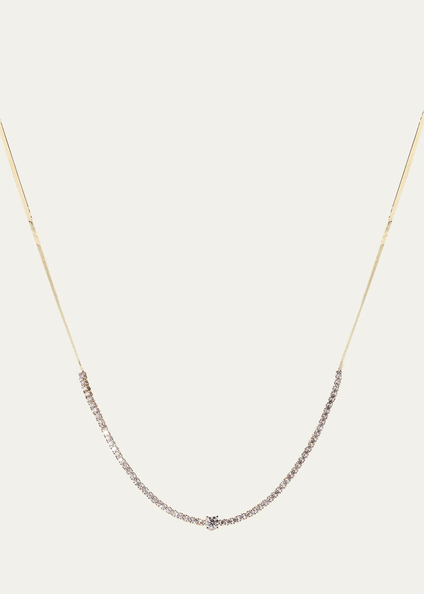 LanaFlawless Herringbone Diamond Tennis Necklace