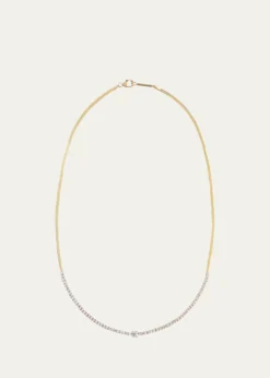 LanaFlawless Herringbone Diamond Tennis Necklace