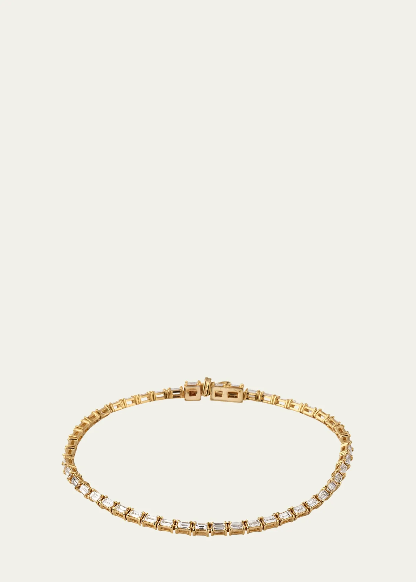 Lana14K Baguette Diamond Tennis Bracelet