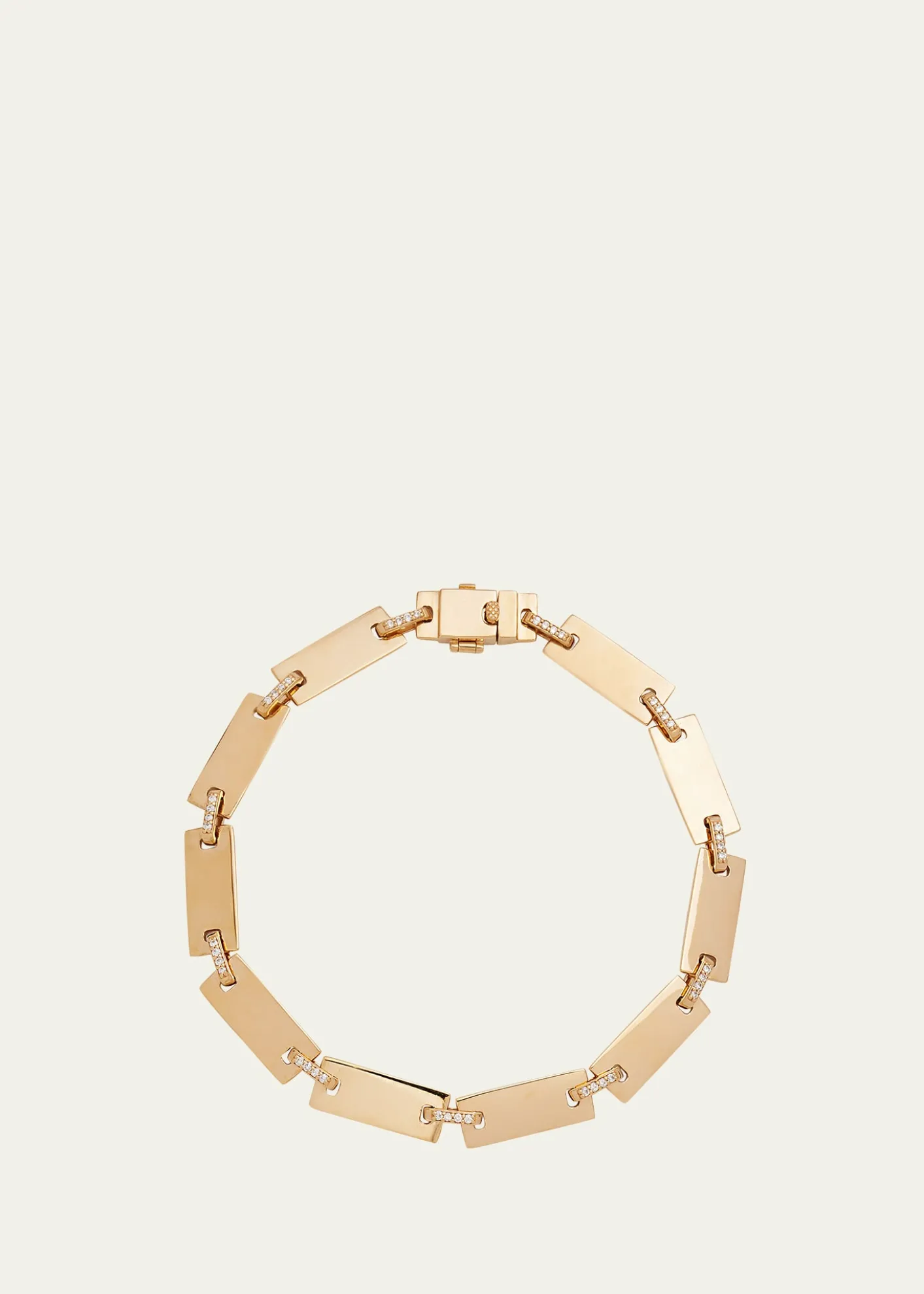 Lana14K Gold Flawless Tag Link Bracelet