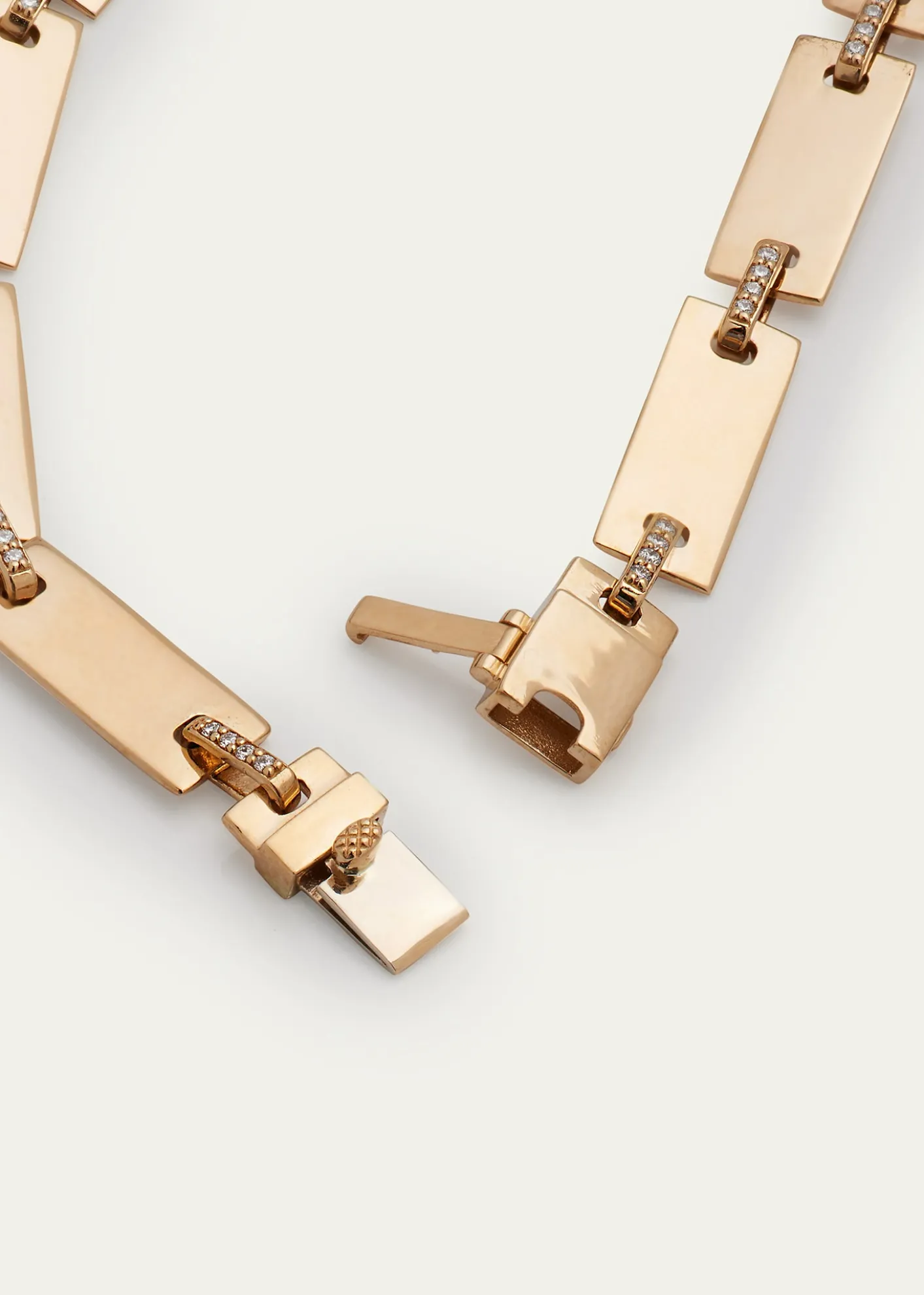 Lana14K Gold Flawless Tag Link Bracelet