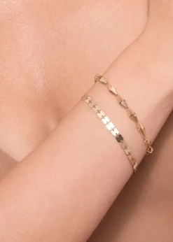 Lana14K Gold Laser 3D Kite Bracelet