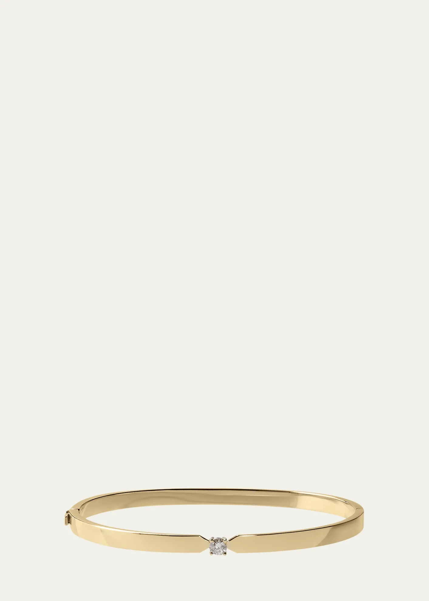Lana14K Gold Vanity Solo Faux Tension Diamond Bangle