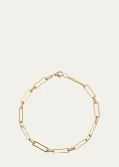 Lana14K Yellow Gold Paperclip Chain Bracelet
