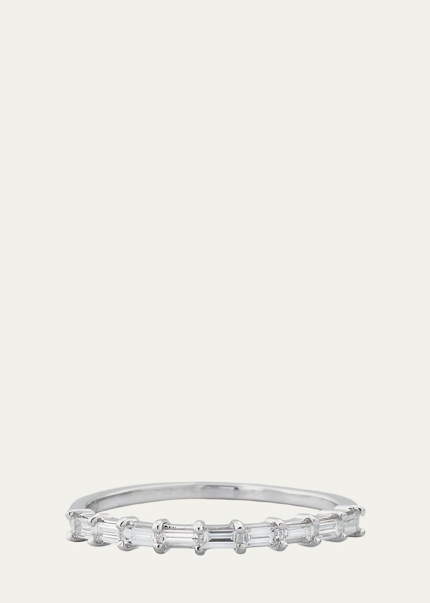 Lana14K Gold Baguette Diamond Half Eternity Band Ring