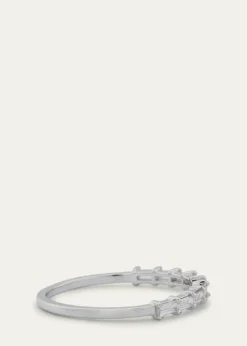 Lana14K Gold Baguette Diamond Half Eternity Band Ring