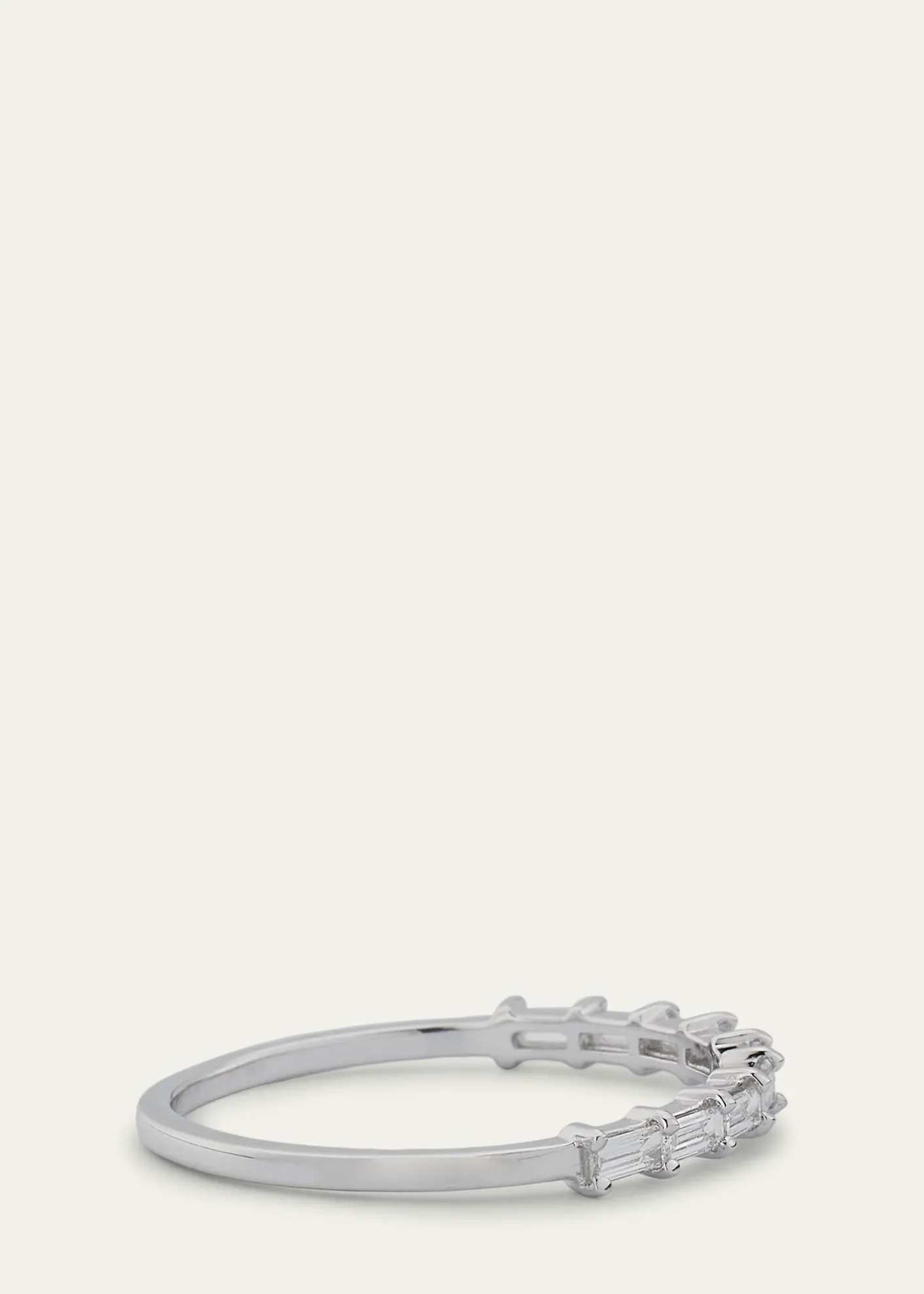 Lana14K Gold Baguette Diamond Half Eternity Band Ring