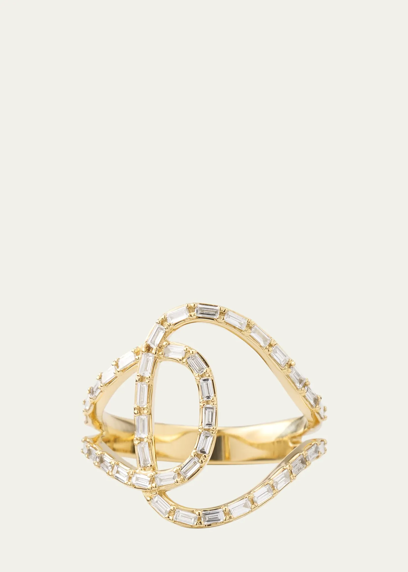 Lana14K Gold Baguette Diamond Illuminating Ring
