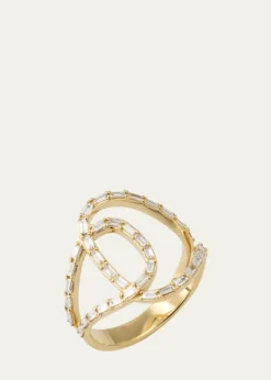 Lana14K Gold Baguette Diamond Illuminating Ring