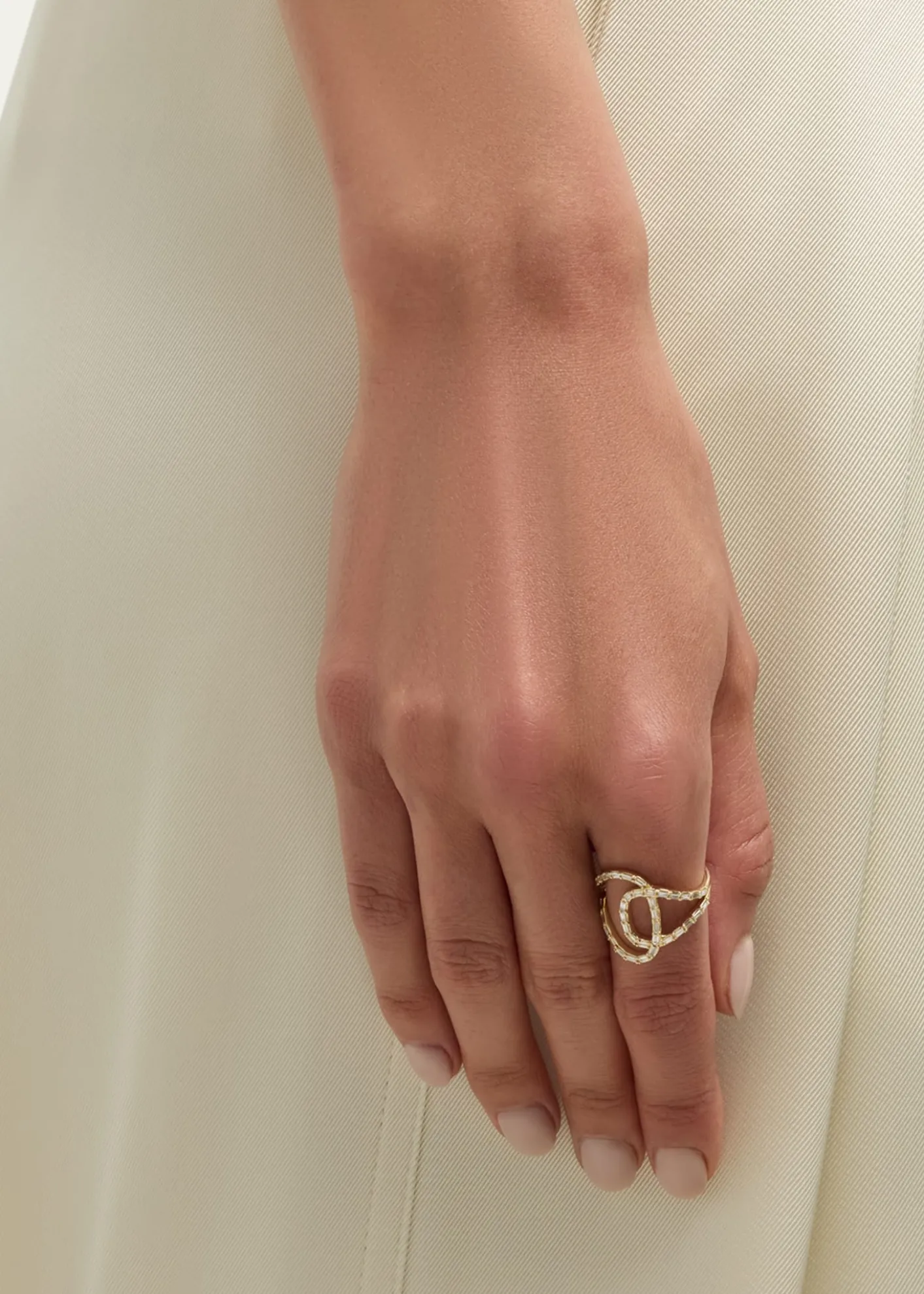Lana14K Gold Baguette Diamond Illuminating Ring