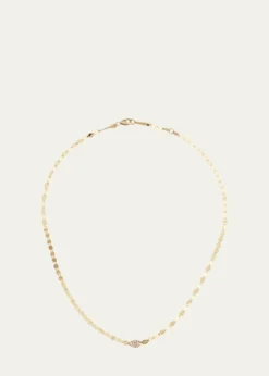 Lana14K Gold Diamond Disc Necklace