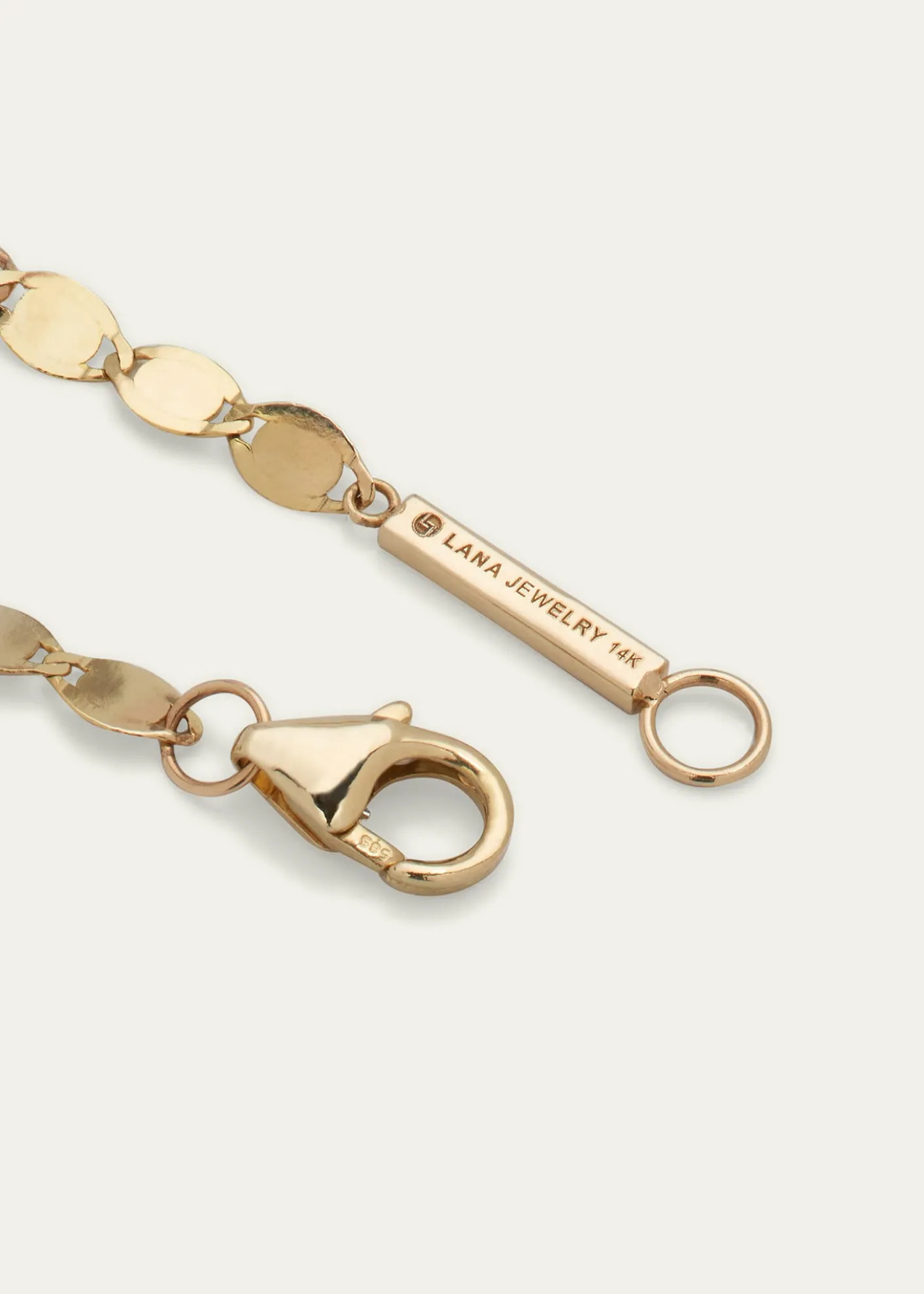 Lana14K Gold Diamond Disc Necklace